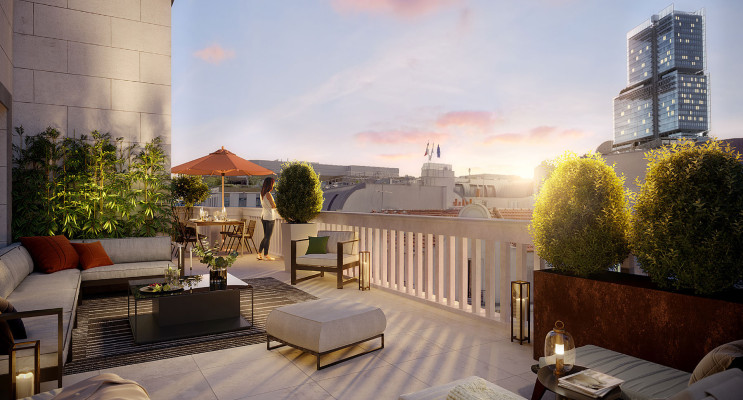 Clichy programme immobilier neuf &laquo; Carr&eacute; Martre &raquo; 