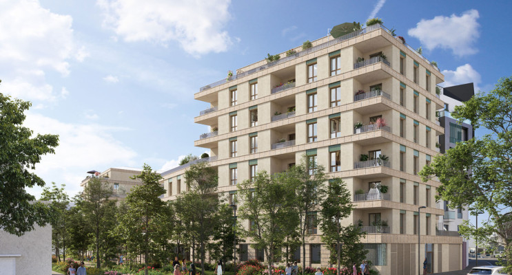 Aubervilliers programme immobilier neuf &laquo; Passerelle du Chemin Vert &raquo; 